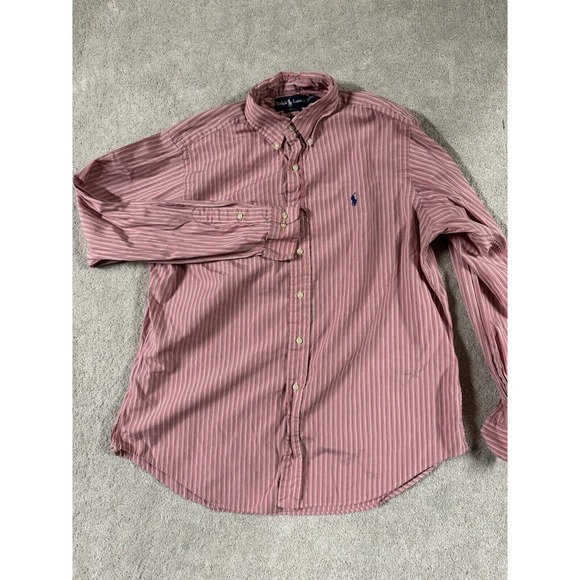 Ralph Lauren Men's Pink Striped Cotton‎ Dress Shirt 17 XL - Picture 4 of 7